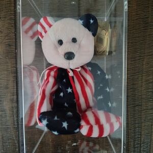 Ty Stars and Stripes Bear Plush (spangle )